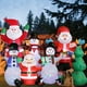 thumbnail image 2 of Árbol de Navidad inflable, muñeco de nieve, Papá Noel, oso grande, muñeco de jengibre, modelo de muñecas, LED incorporado, decoraciones al aire libre, decoración de fiesta de jardín（W-QM0004-1.8M, 2 of 5