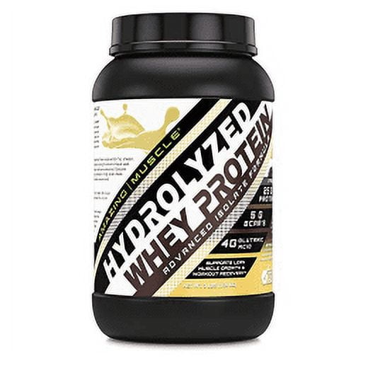 Amazing Muscle Hydrolyzed Whey Protein Supplement | 25 G per Serving | 3 LB (1.36 Kg ) | Made in USA