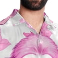 thumbnail image 5 of Pink Monkey Gorilla Men's Short Sleeve Beach Shirts, Casual Printed Button Down, Summer Unisex Spread Collar Tops, 5 of 6