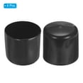 thumbnail image 3 of Uxcell 45MM Vinyl Rubber End Caps, 4 Pack Round Bolt Screw Covers Caps for Metal Tubing Bolts, Black, 3 of 7