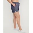 thumbnail image 2 of Hanes Women's Garment Dyed Fleece Shorts with Pockets, 3" Anchor Slate S, 2 of 5