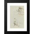 thumbnail image 2 of George Romney 13x18 Black Modern Framed Museum Art Print Titled - Figure Studies (Verso) (1780s), 2 of 5