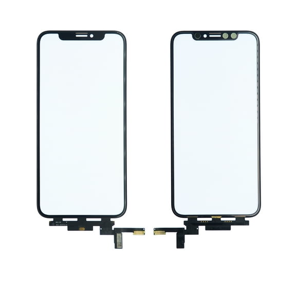 Replacement 4 in 1 With Frame Included (Front Glass   OCA   Short Touch   OCA Pre-Installed) Compatible For iPhone XS (OCA Master)
