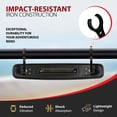 thumbnail image 4 of Krator 17" UTV Rear View Mirror Fits 1.75" & 2" Roll Bars, UTV Center Mirrors With Wide-Angle Convex Design, Compatible with Polaris, Arctic Cat, Can-Am, Honda, Kawasaki, CFMoto, Kubota & More, 4 of 7