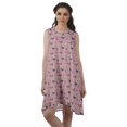 thumbnail image 1 of Moomaya Rayon Printed Sleeveless Swing Dress Scoop Neck Casual Ladies Dresses, 1 of 1