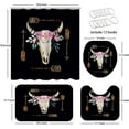 thumbnail image 3 of 4 Pcs Sun Moon Bathroom Shower Curtain Sets with Rugs, Constellation Bathroom Sets with Shower Curtain and Rugs, Galaxy Universe Bathroom Decor Sets with Mats and Towels, 3 of 7