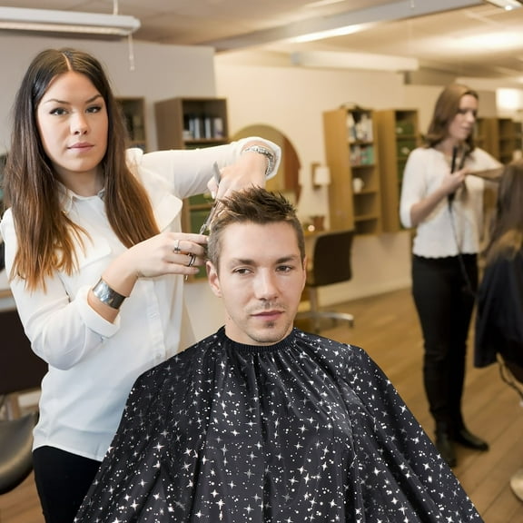 Soimiss Hair Cutting Cape for Salon Use Fabric Waterproof 1Pcs