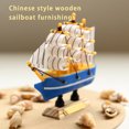 thumbnail image 4 of Matsuzay Barco de de náutico, artesanía de hecha a mano, modelo de barco Retro, decoración de madera, velero, regalo de cumpleaños, Type6 NO6 Matsuzay JJ18291-01B, 4 of 6