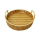 thumbnail image 2 of Seyotauo Poly Wicker Bread Basket,Imitation Woven Fruit Basket Tabletop Tray,Handwoven Oval Food Vegetable Baskets for Serving Display Storage Kitchen Restaurant Market Showcase, 2 of 6