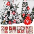 thumbnail image 1 of Xihbxyly Adornos Navideños de Madera, Juego de 12 Piezas, Diseños de Ángeles y Papá Noel Pintados, Decoraciones Colgantes Duraderas, Ideales para Decorar Árboles y Fiestas, Etiquetas de Regalo Multiu, 1 of 3