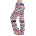 thumbnail image 2 of Lumtrix Christmas Pajamas For Women Casual Xmas Snowflakes Printed Pj Sleepwear Cute Lounge Elastic Waist Palazzo Pants Winter Pajamas Watermelon Red 2XL, 2 of 6