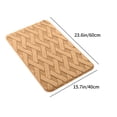 thumbnail image 3 of TIMIFIS Chenille Floor Mats Bathroom Water Absorbing Door Mat Convenient Machine Wash Lightweight Fabric Quick Water Absorption Non Slip Floor Mat Bathroom Accessories, 3 of 6