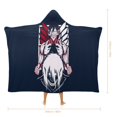 thumbnail image 2 of Attack On Titan Cloak Hooded Blanket Soft Wearable Blanket Hoodie Throw Cape for Couch Kids Adults 60"x80", 2 of 7