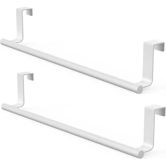 2 Pack Stainless Steel Over Cabinet Door Towel Holder,