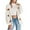 White, variant on Aocisk Solid Color Pumpkin Embroidery 3D Knit Cardigan Long Sleeve Open Front Sweater Outwear Cozy Fall Fashion Top Black S