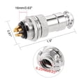 thumbnail image 4 of Unique Bargains Aviation Connector, 16mm 5P GX16F-5 Waterproof Male Wire Panel Power, 4 of 5