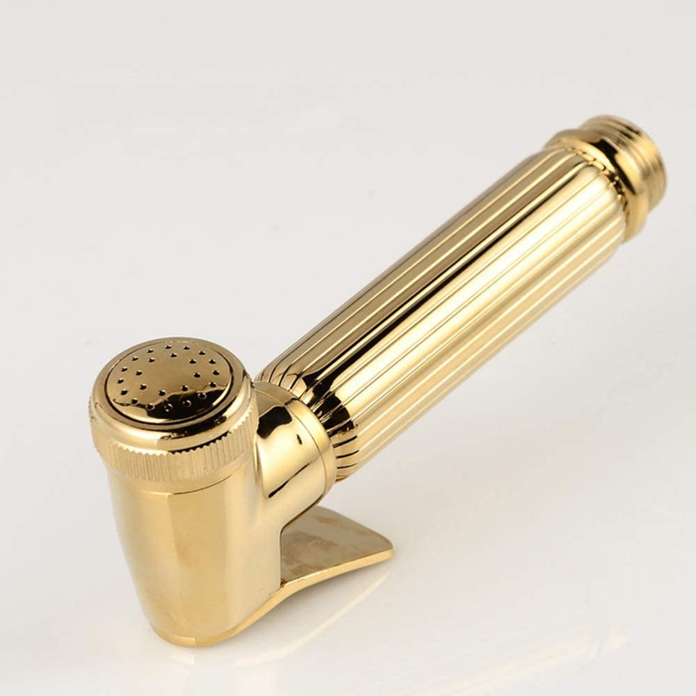 Bidet Sprayer Faucet Set with Cold Water Brass Handheld Toilet Bidet Attachment Pressure Sprayer Wall Mount Single Handle Bidet Spray Set for Personal Hygiene,Antique