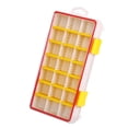 thumbnail image 1 of Caja de aparejos de pesca, organizador de joyas portátiles impermeables por el recipiente 21 compartimentos para pesca de hielo de agua salada de agua Amarillo, 1 of 8