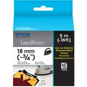 Epson Iron on Transfer Label Cartridge Label Tape Black on White