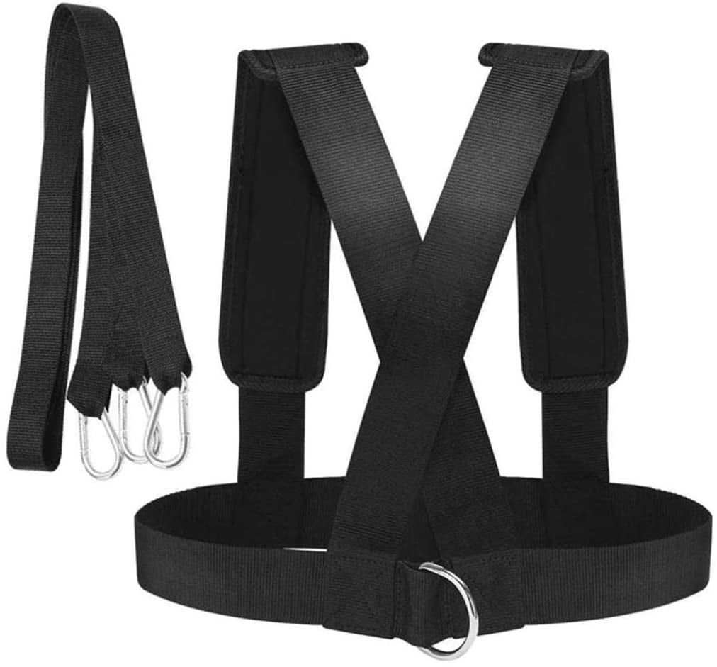 Resistance Bands Weight Sled Harness Kits Tire Pulling Harness Fitness Resistance Training Workout for Running Sprinting Pulling Resistance Speed Agility Training 