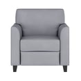 thumbnail image 3 of Flash Furniture HERCULES Diplomat Series Gray LeatherSoft Chair, 3 of 10