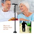 thumbnail image 3 of Bâton de Marche Pliant avec Lumière LED, Base de Confiance Pivotante à 4 Têtes pour Vieil Homme, Bâtons de Guidon de Randonnée, 3 of 6
