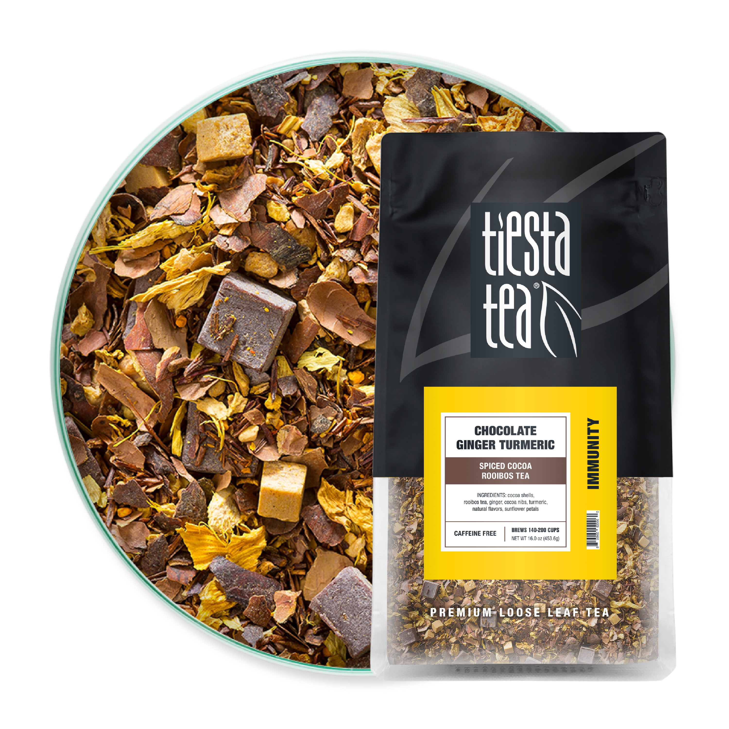 Tiesta Tea GMOFree Spiced Cocoa Loose Leaf Rooibos Teas, 16 Oz
