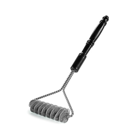 Brushtech 16 inch Safety Grill Brush, Stainless Steel, Double Helix Quad Spring, Bristle Free