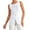 White, variant on French Style Women's Summer Square Neck Sleeveless Vest - Elegant Square Neck, Pure Fabric, Versatile
