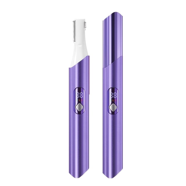 SUTENGDA Electric Eyebrow & Facial Hair Remover - Painless Hair Removal Device with Interchangeable Attachments (Eyebrow Mustache Lip Chin Bikini Line) - Quick & Easy Use Precision T