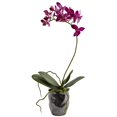 thumbnail image 4 of Nearly Natural 4993-S2 Mini Phal with Metallic Vase 13.5 x 6 inch Purple, 4 of 4