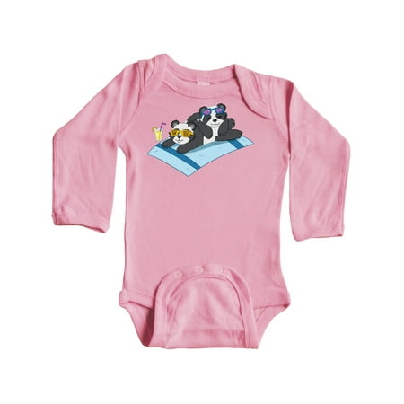 

Inktastic Sunbathing Baby Pandas Gift Baby Boy or Baby Girl Long Sleeve Bodysuit