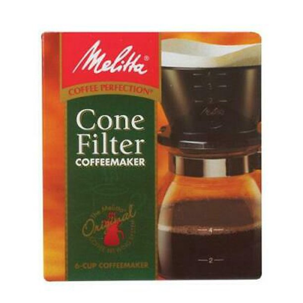 Melitta 6 cups Black PourOver Coffee Brewer
