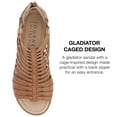 thumbnail image 4 of Journee Women's Delilah Tru Comfort Gladiator Wedge Sandals, Wide Width Available, 4 of 7