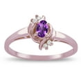 thumbnail image 3 of Star K � Small Oval 5x3mm Genuine Amethyst Bypass Ring, 3 of 9