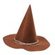thumbnail image 1 of Sombrero de bruja de Halloween, cómodo y ligero, accesorio de cosplay para fiesta temática. Marrón, 1 of 9