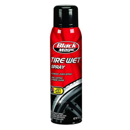Black Magic Tire Wet Spray 14.5oz. Tire Shine - (Best Tire And Wheel Shine)