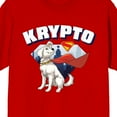 thumbnail image 2 of Superman 2025 Krypto Skyline Pose Adult Red Crew Neck Short Sleeve T-shirt-XL, 2 of 4
