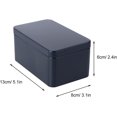 thumbnail image 2 of NUOBESTY Rectangular Tinplate Box Tin Box with Lid Tinplate Container Box Empty Rectangular Tinplate Box for Tea Small Items (Black), 2 of 8