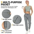 thumbnail image 4 of FEN AI Womens Cargo Joggers Quick Dry Lightweight Hiking Pants with Multi Pockets Athletic Lounge Casual Travel, 4 of 8