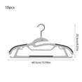 thumbnail image 3 of 10 Pack Anti-Slip Clothes Hangers | Non-Slide Plastic, Space Saving Strong Shoulder Design | Gray, Black, Orange, Navy | Multi-Function for Wet & Dry Use, Windproof Small Hooks, Closet Organization, 3 of 6