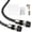 Black-WP, variant on RELIAGINT RG6 Coaxial Cable 6 ft, 75 Ohm TV Antenna and Satellite Cable with F Connectors, F81 Coupler and TV Adapters Included, White