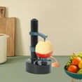 thumbnail image 3 of Electric Apple & Vegetable Peeler Machine, Automatic Fruit Peeler with Adjustable Cutter & Safety Design, Battery/Adapter Not Included, 3 of 14