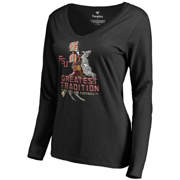 Women's Black Florida State Seminoles Greatest Tradition Long Sleeve T-Shirt