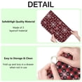 thumbnail image 4 of Red and Black Christmas Snowflake Pattern Dish Drying Mat for Kitchen 1 Pack, Ultra Absorbent Microfiber Dishes Drainer Mats,18x24in(46x61cm), 4 of 4
