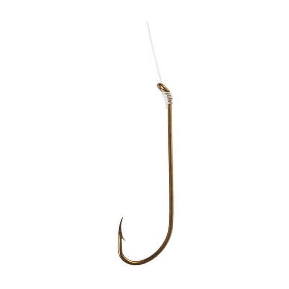 (6 pack) Eagle Claw 231XH-1 Plain Shank Hook, Bronze, Size 1, 6 Pack