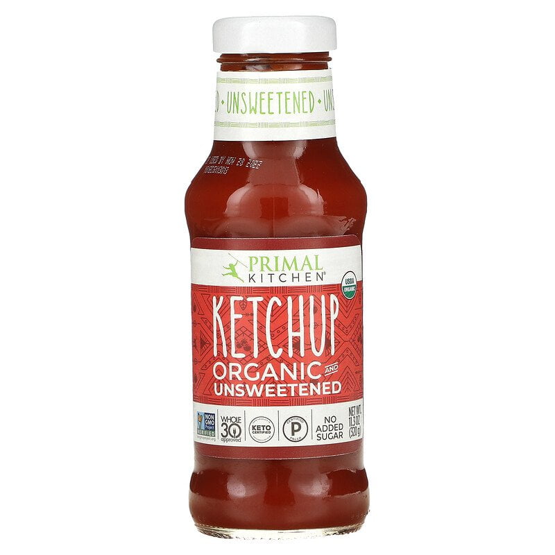Primal Kitchen, Organic Ketchup, Unsweetened, 11.3 oz