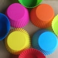 thumbnail image 2 of ChYoung Silicone Baking Cups, Rainbow Non-stick Muffin Molds (24 Count), 2 of 7