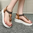 thumbnail image 6 of Hoshose Summer Platform Sandals for Women Boho Style Open Toe Comfort Beach Sandals, 6 of 8