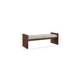 thumbnail image 3 of Meridian Furniture Sonia Beige Velour Fur Fabric Bench, 3 of 8